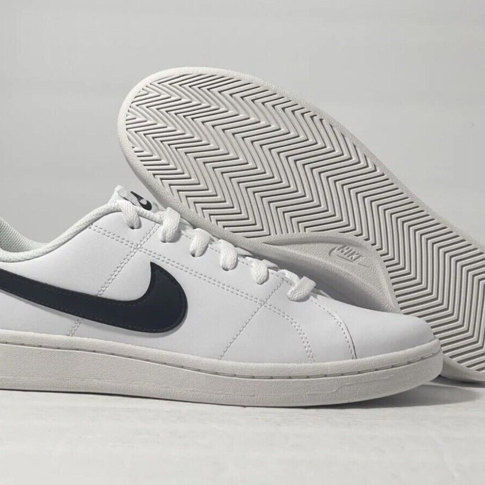 Nike Court Royale 2 CQ9246-100 White/Black Sz 10 W/ Box Shoe Trainer Sneaker